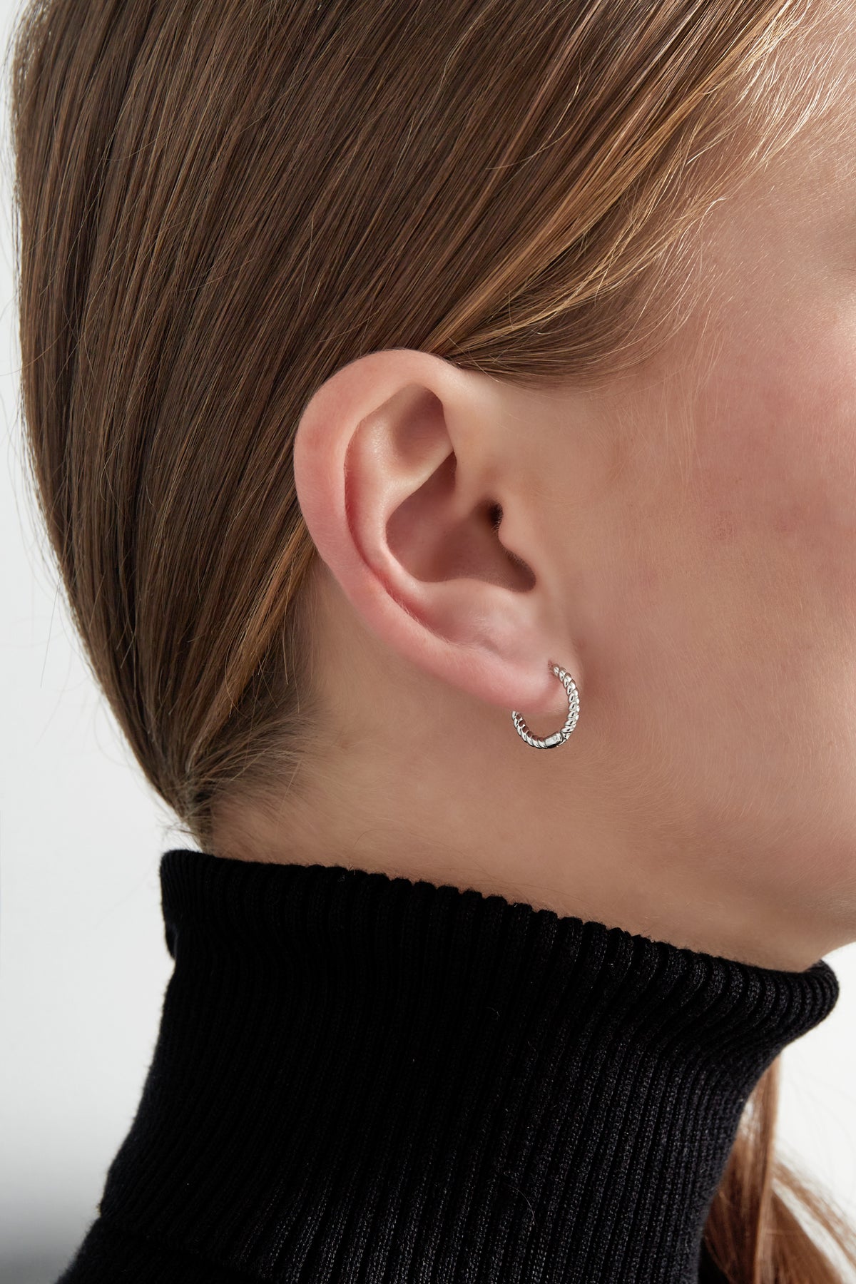 Timeless twist earrings - Silver Color color