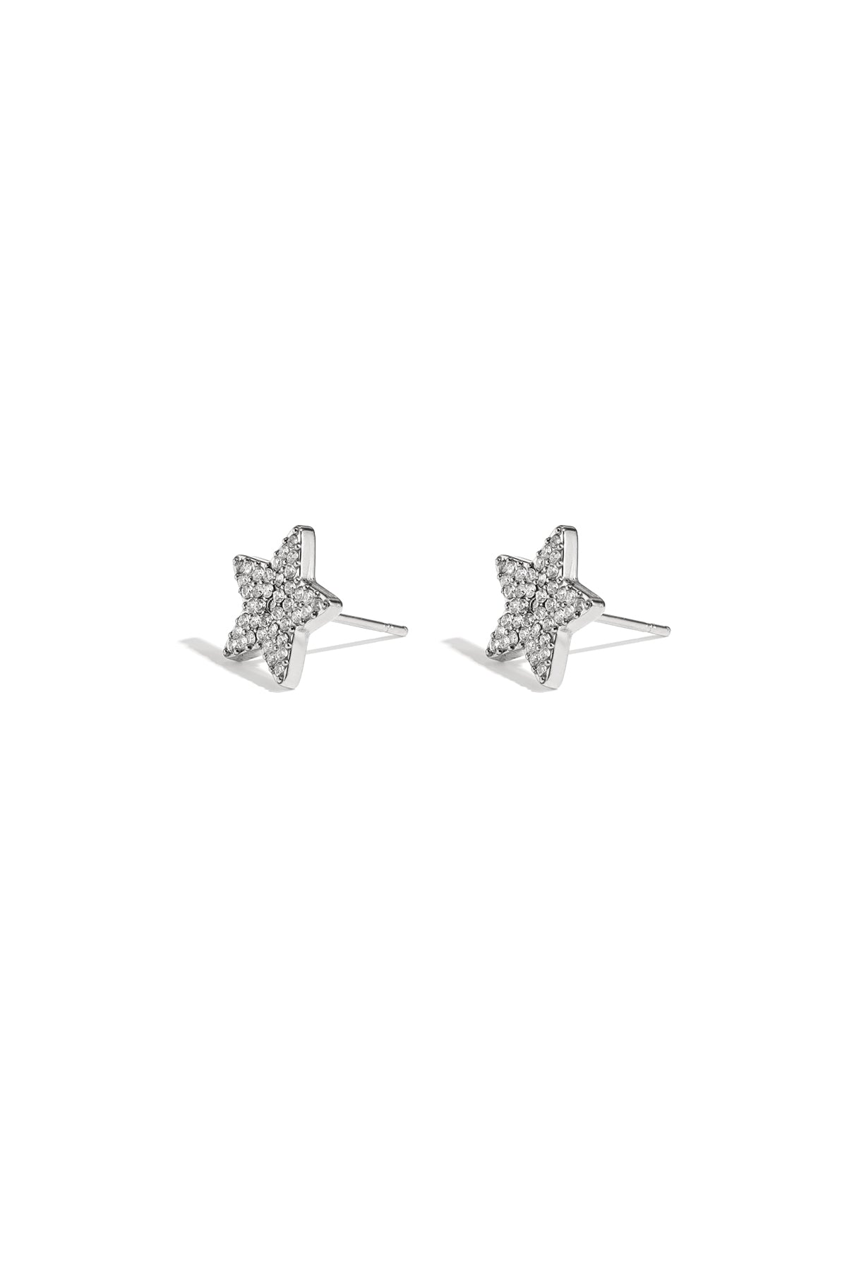 Edelstahl-Ohrstecker, Stern, schlicht, einfach für jeden Tag, Damenschmuck