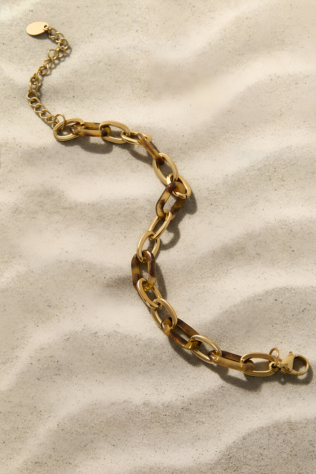 Edelstahl-Kettenarmband mit Leopardenmuster, lässiger Alltagsschmuck für Damen