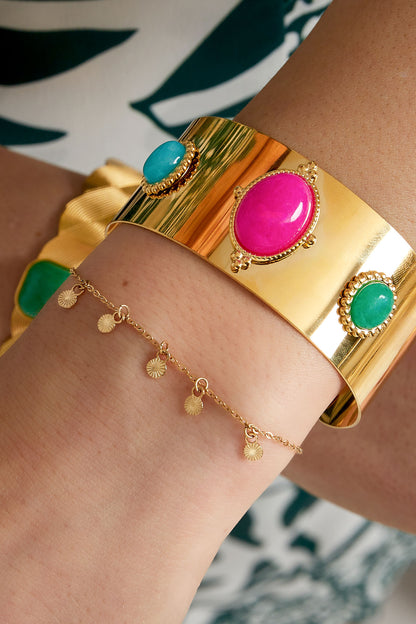 classic bracelet with round charms