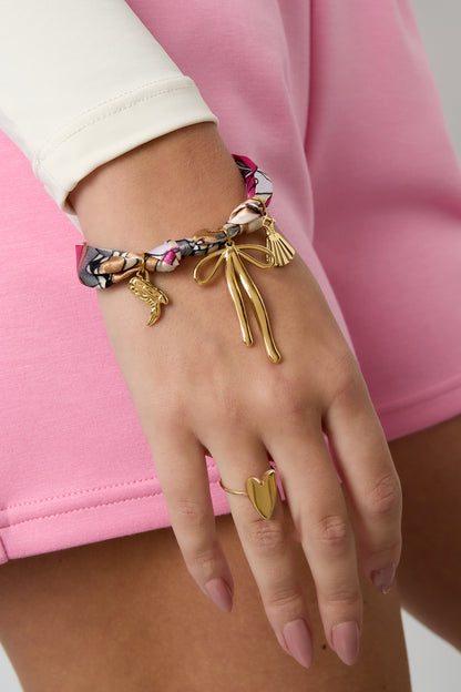 Stainless Steel Charm Bracelets Bow Knot Casual Daily Simple Series Women's jewelry