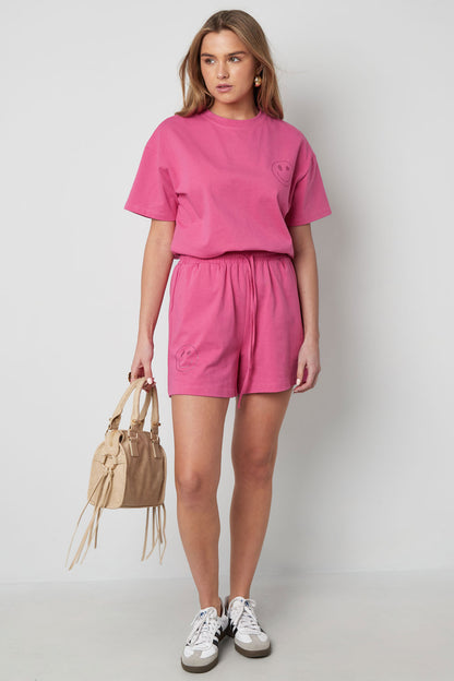 Cotton Women's Casual Shorts Drawstring Elastic Waist