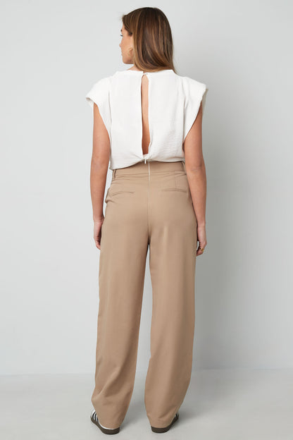 Cotton Blend Women's Wide Leg Bodysuit Spring/Summer Comfort Fit