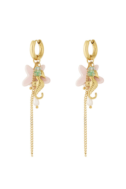 Summer seahorse earrings