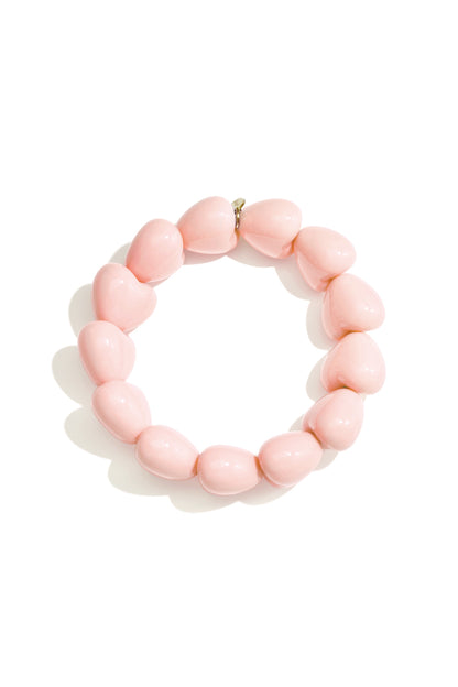 Armband mit kleinem Herz aus 13 Perlen