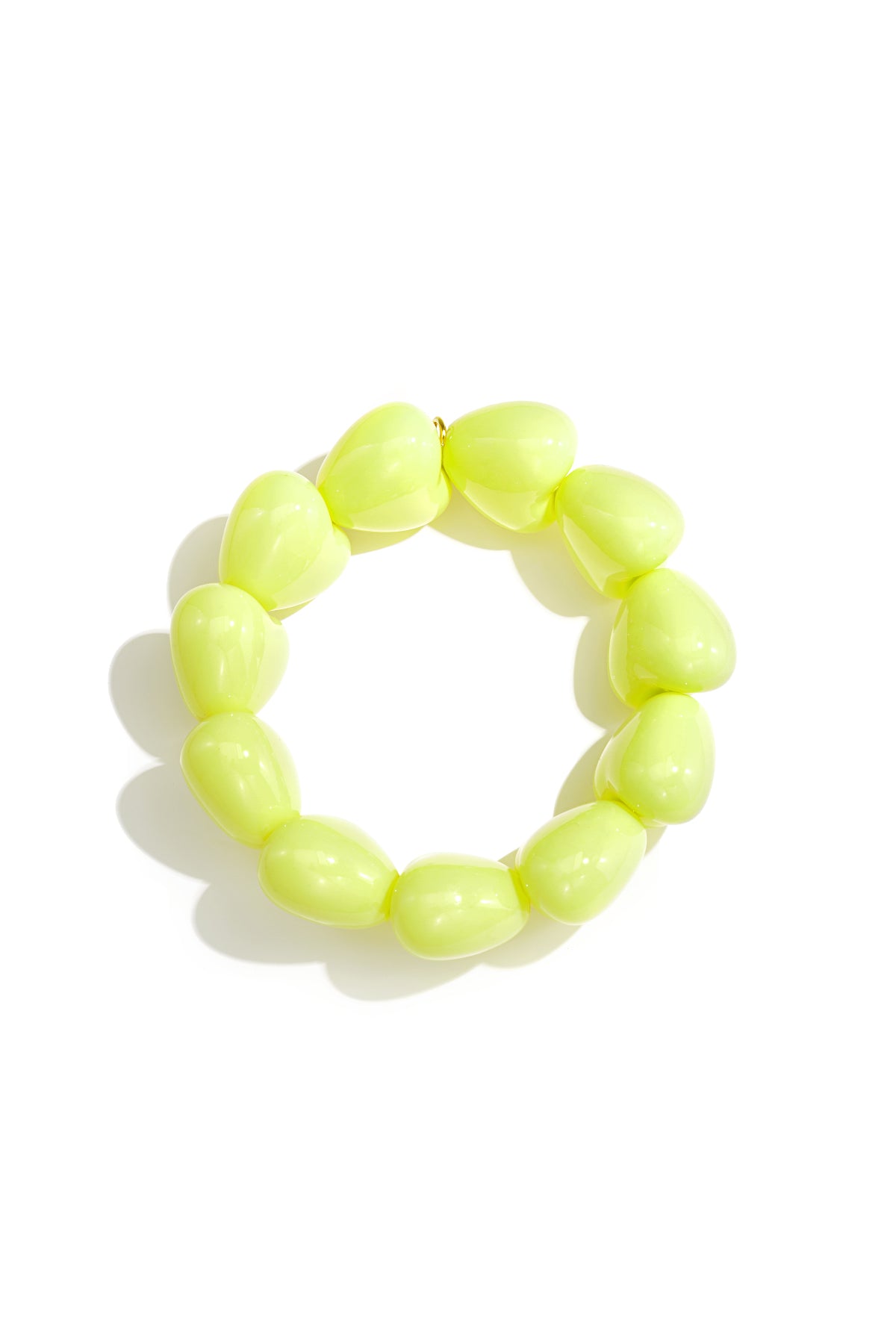 Armband mit großem Herz aus 11 Perlen