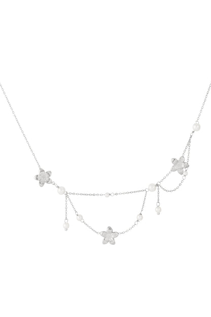 Double trouble flower Necklace