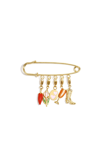 Brooch 5 DIY charms