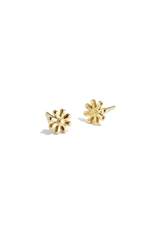 Shiny Diasy Stainless Steel Earrings
