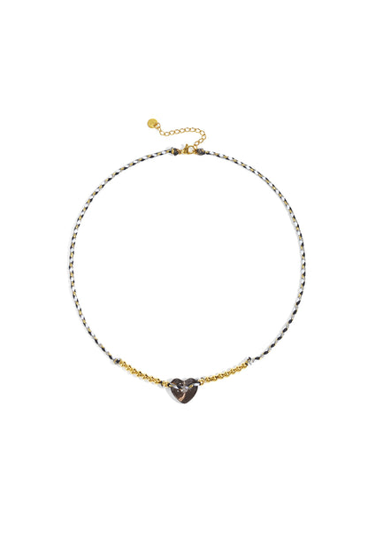 Polyester Beaded Necklaces Heart Casual Daily Simple Series Women's jewelry