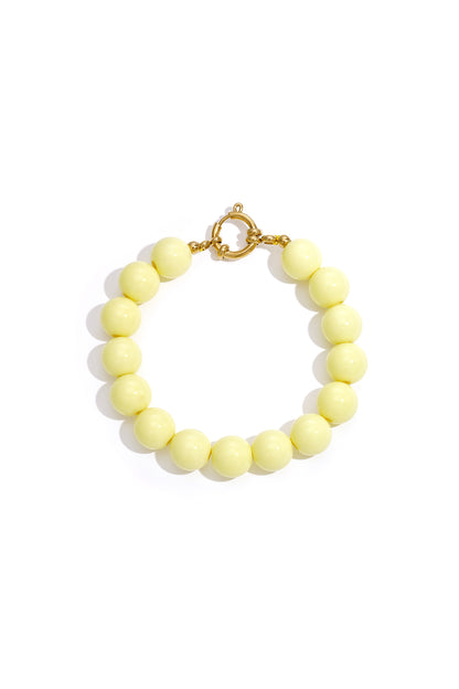 Necklace with medium beads and front closure-12mm