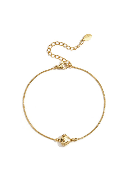 Minimalistisches Armband mit verziertem Herz