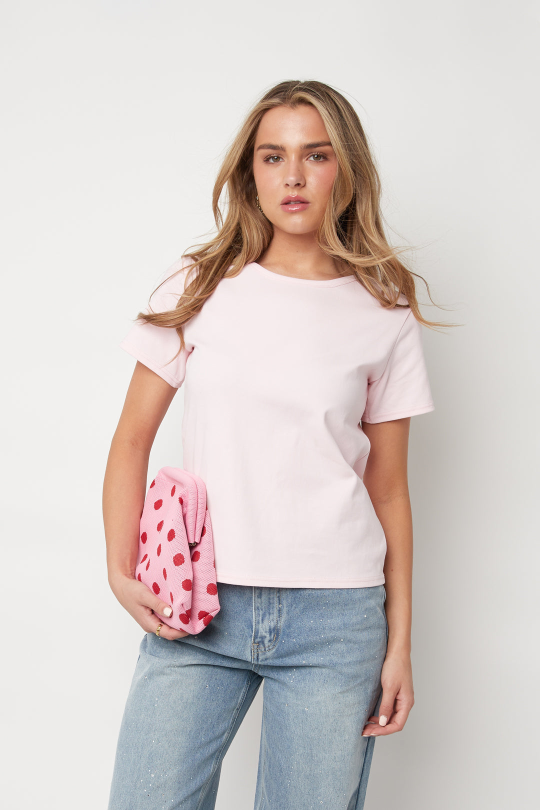 Umhängetaschen aus Polyester mit Polka-Dots