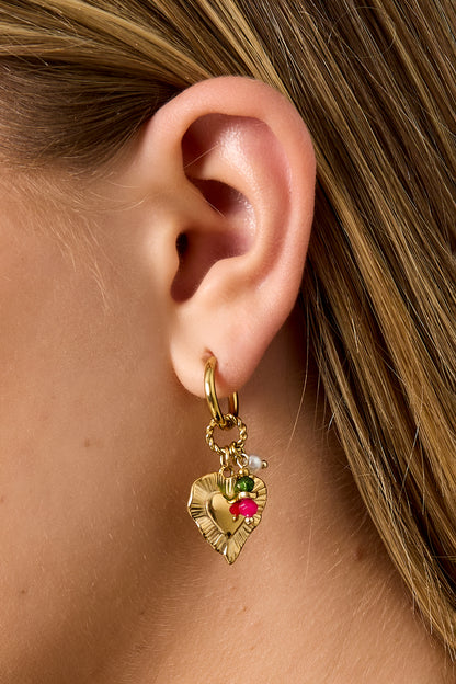 Heart Happy Charm earrings