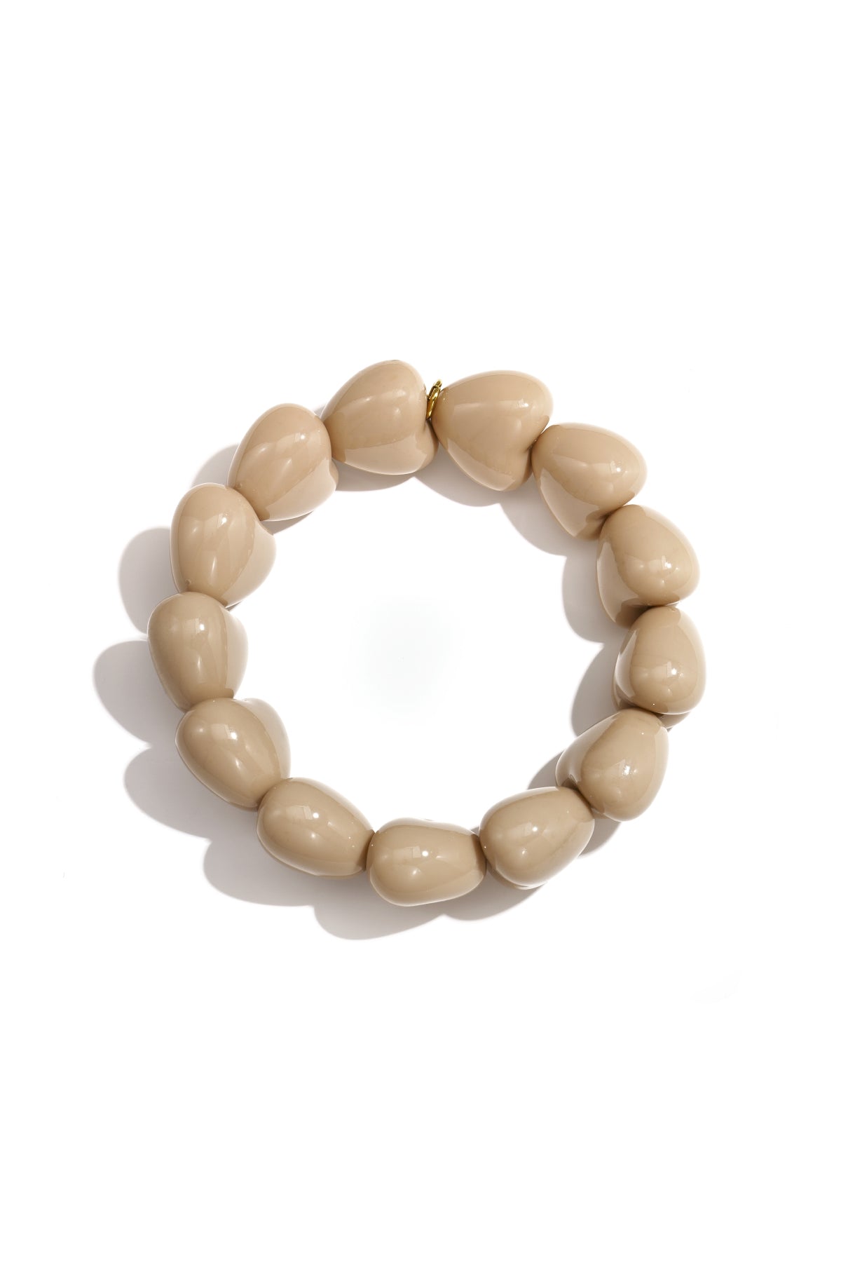 Armband mit kleinem Herz aus 13 Perlen