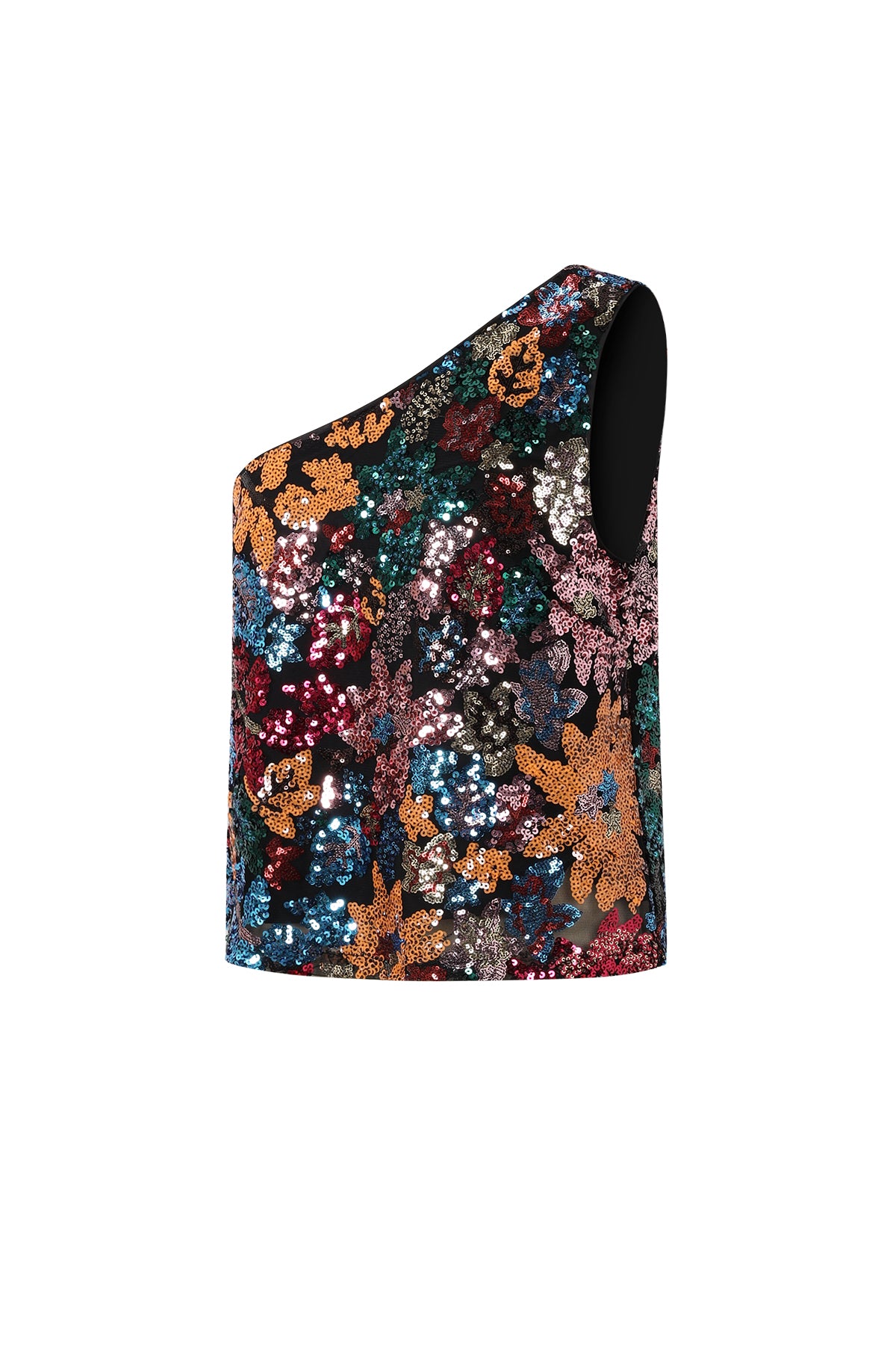 Tropisches One-Shoulder-Top