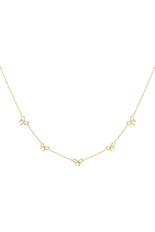 charming bows necklace