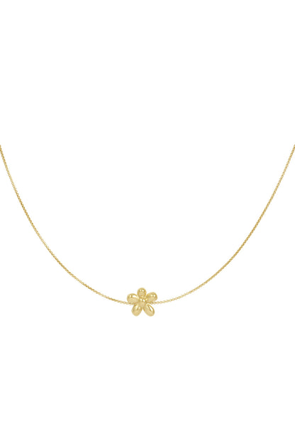 puffy flower necklace