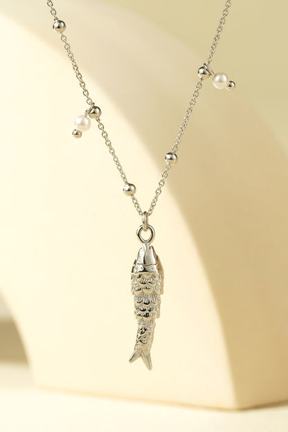 basic necklace with fish