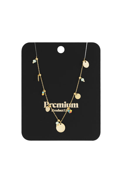 color pop coins necklace