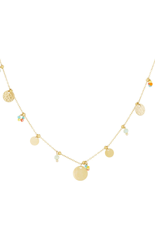 color pop coins necklace