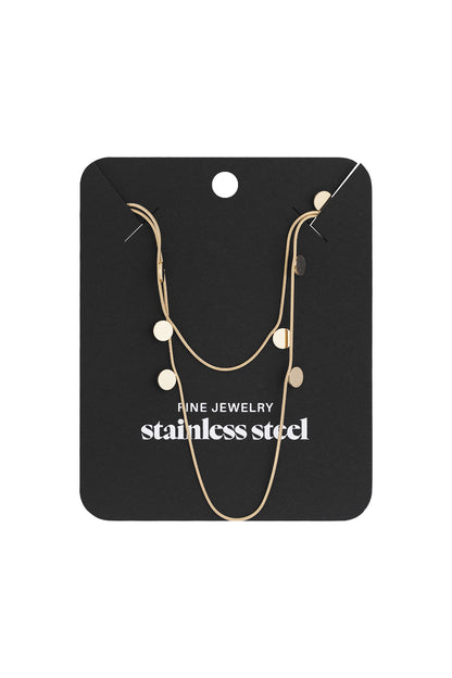 double necklace coins