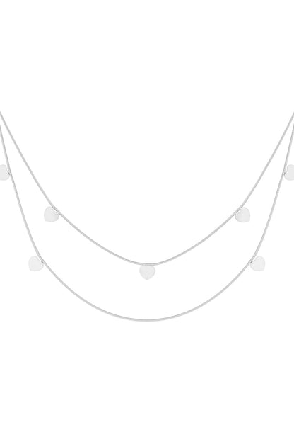 double heart necklace
