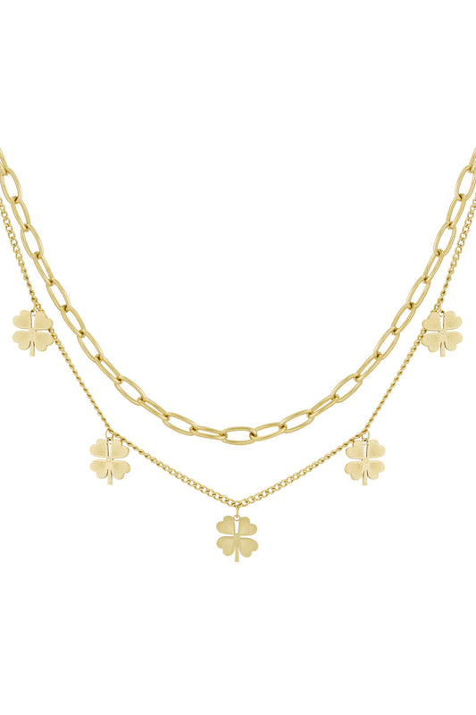 layered luck necklace