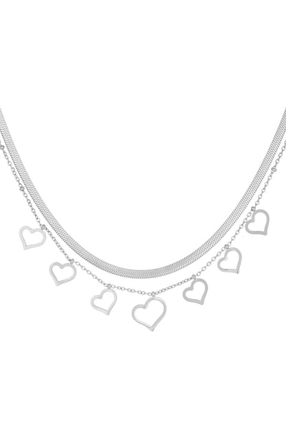 chunky heart necklace