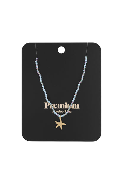Necklace colorful starfish