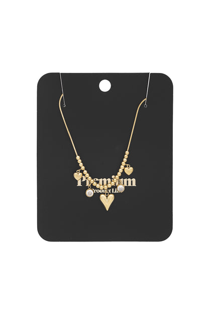 gleaming heart necklace