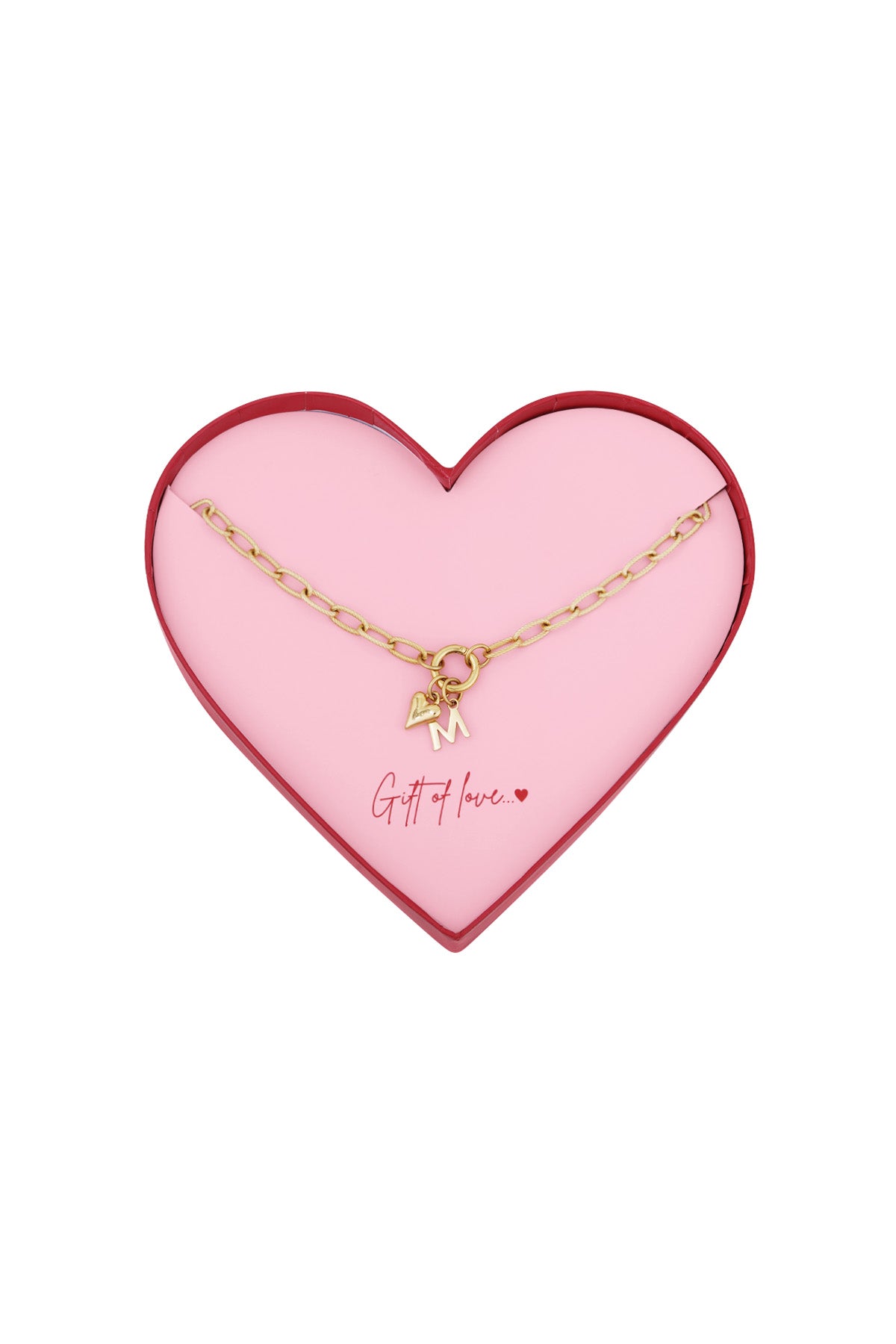 gift of love stainless steel necklace m