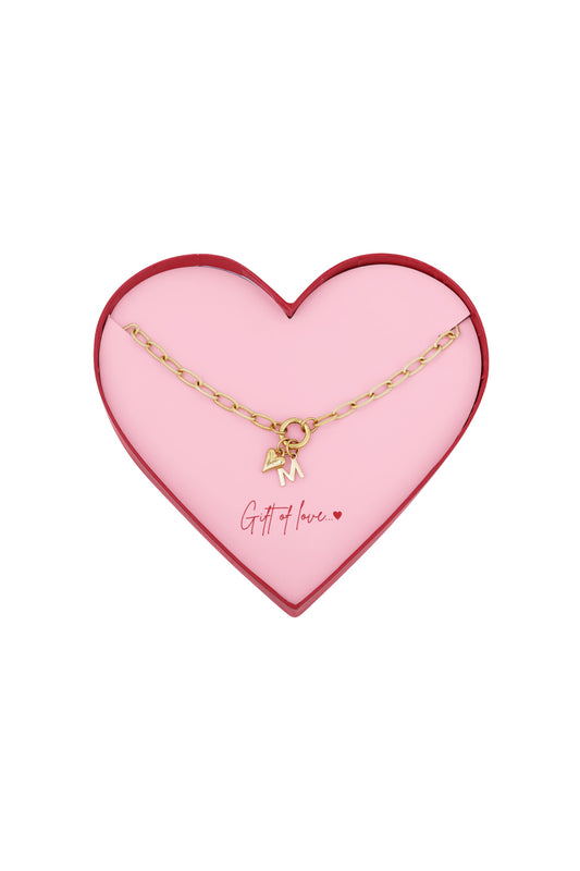 gift of love stainless steel necklace m