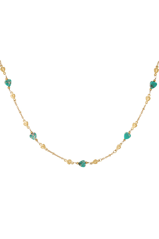 embrace the love necklace - green and