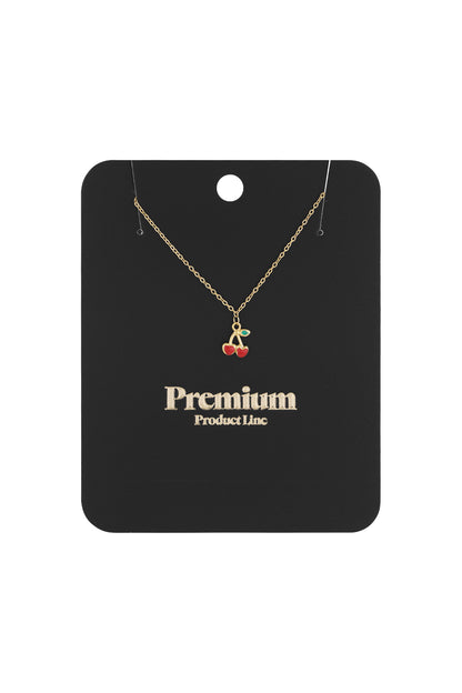 necklace cherry love