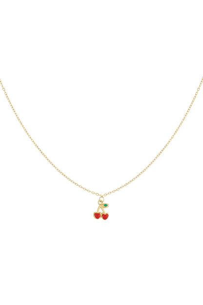 necklace cherry love