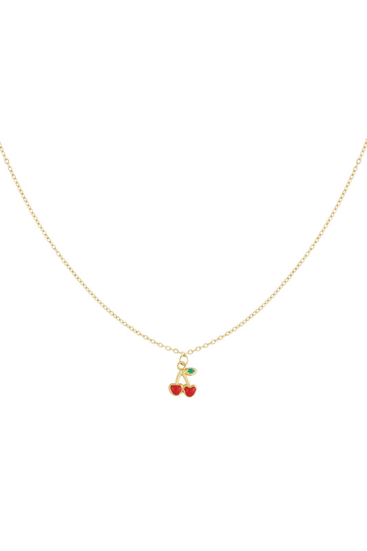 necklace cherry love