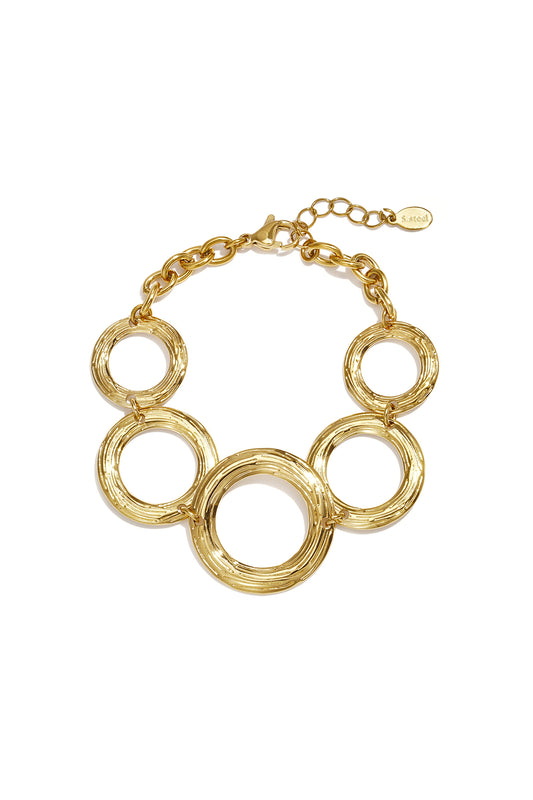 Edelstahl-Kettenarmbänder, Circle Daily Simple Serie, Damenschmuck