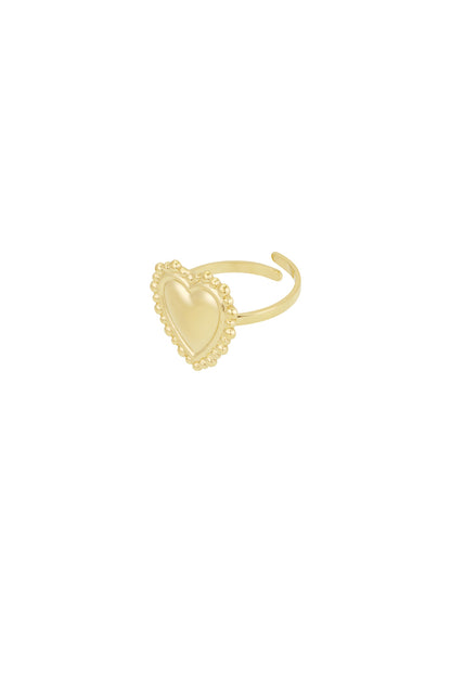 bubble heart ring