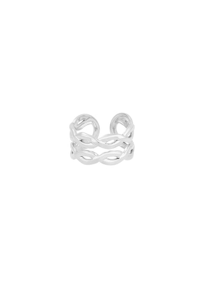 layered swirl ring