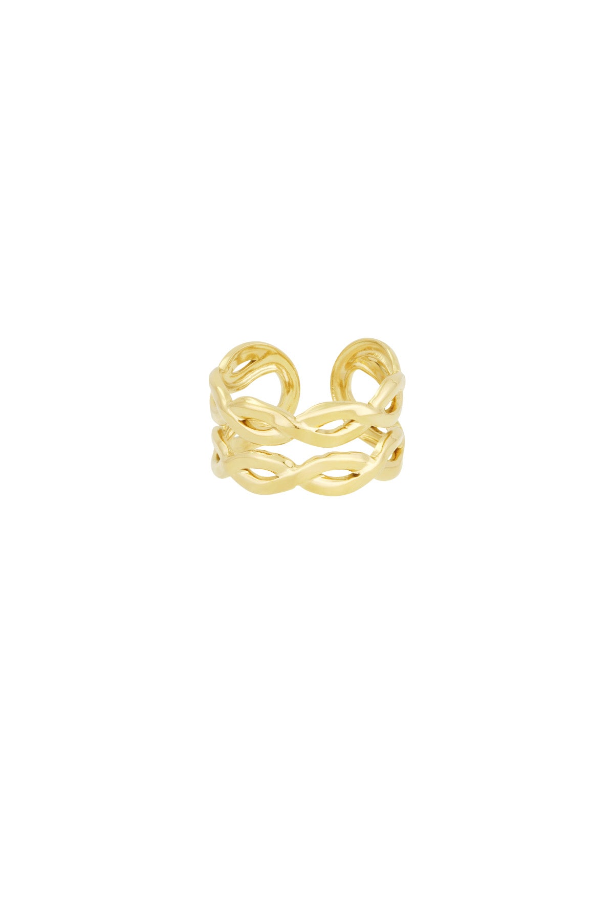 layered swirl ring