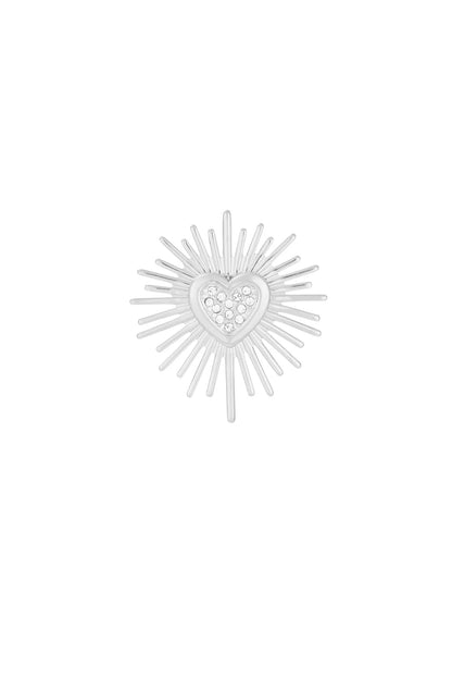 brooch sparkling heart