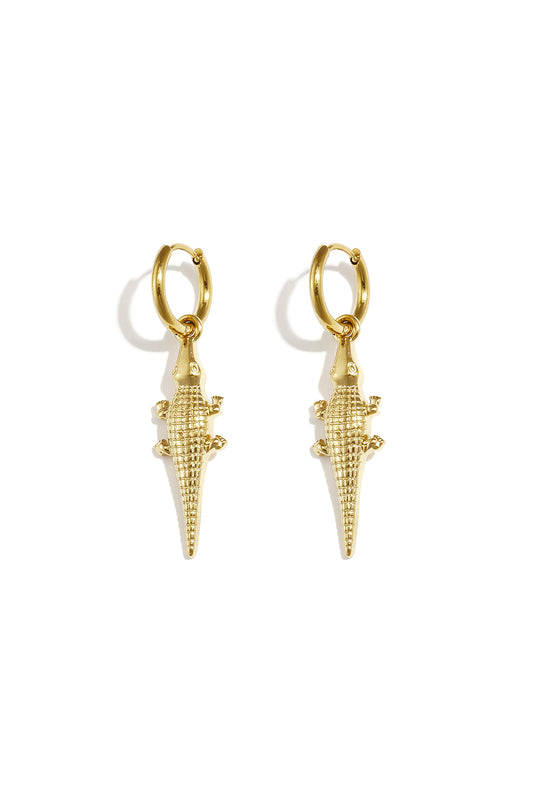Ohrhänger aus Edelstahl, Tiermotiv, schlichte Alltags-Serie, Damenschmuck