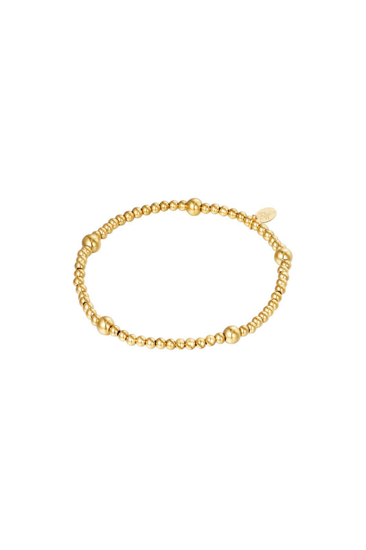 Armband Beady Goldfarbe Edelstahl