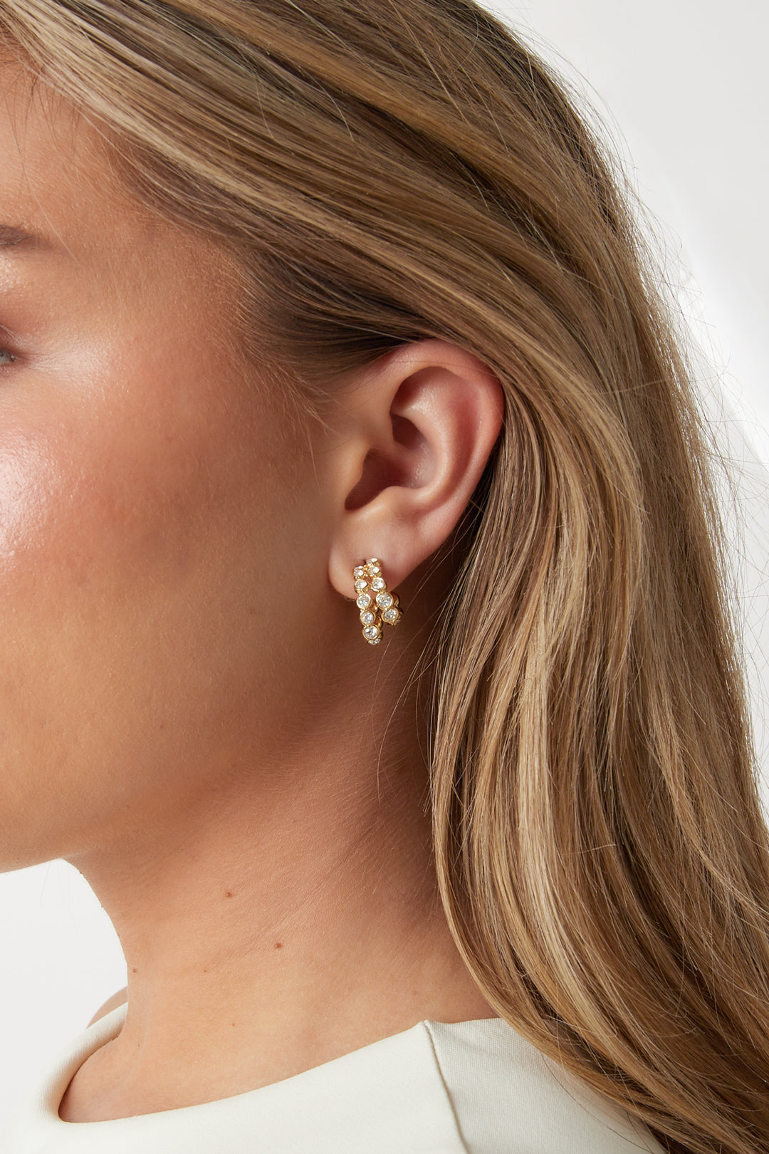 Edelstahl-Creolen, schlicht, elegant, für jeden Tag – Damenschmuck