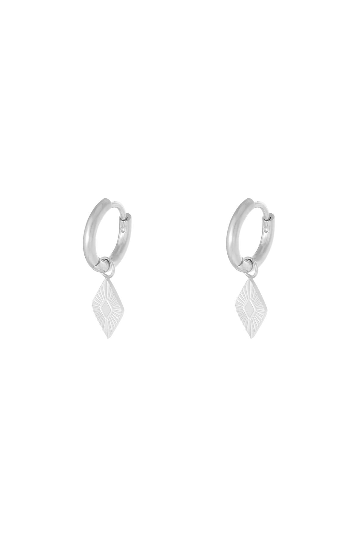 Ohrringe Diamond Goldfarbe Edelstahl
