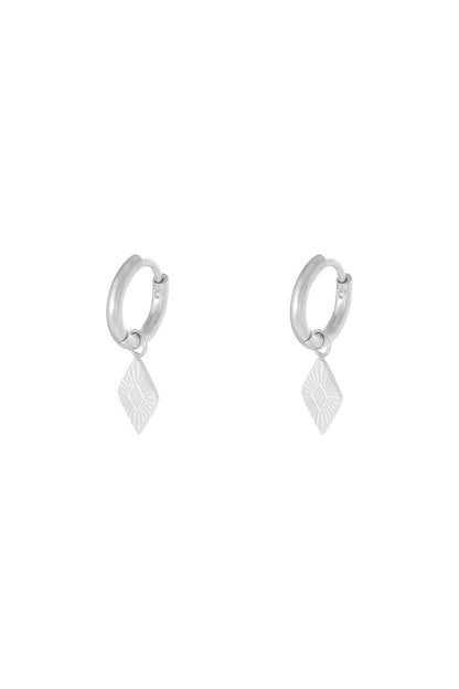 Ohrringe Diamond Goldfarbe Edelstahl