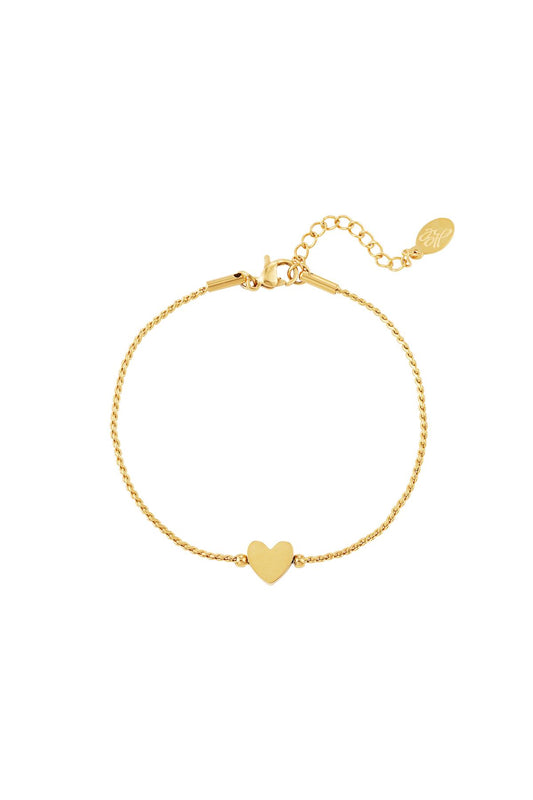 stainless steel bracelet heart 