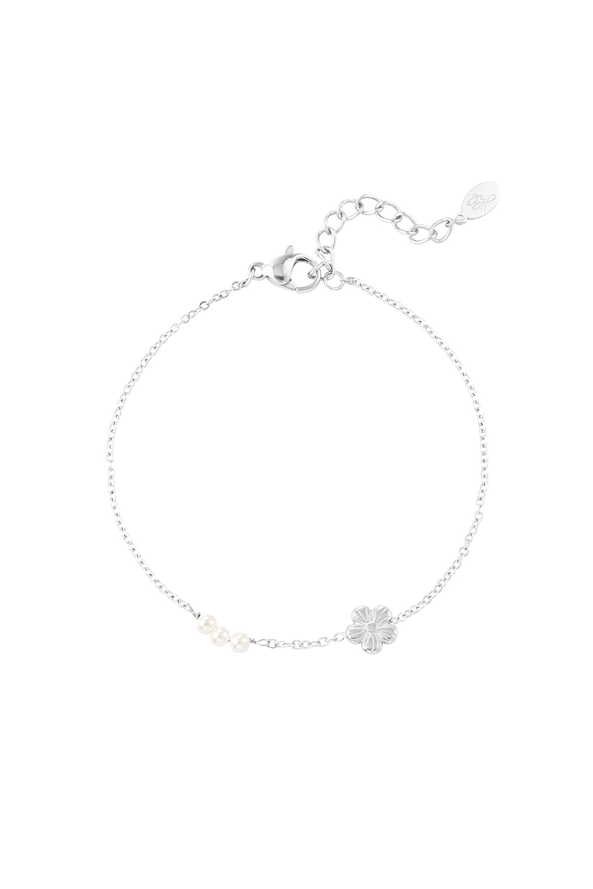 Armband Blume mit Perlen 