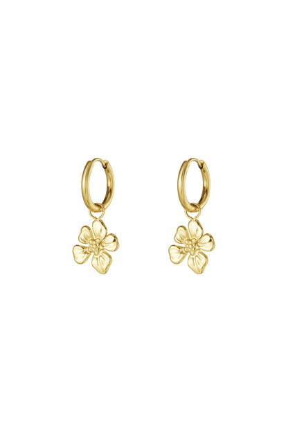 tropical flower earrings